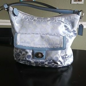 Light blue Coach handbag